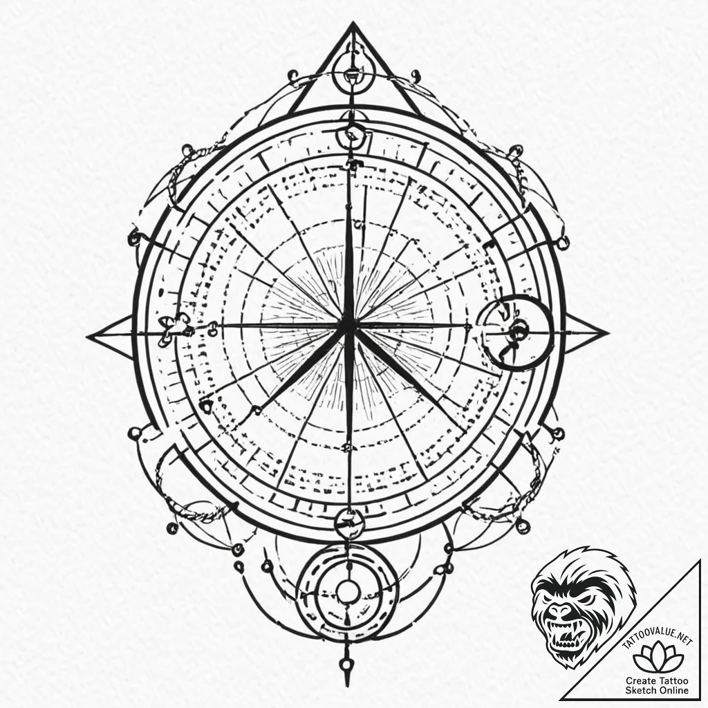 Binary code forming a silhouette, tattoo flas... - tattoo sketch (№1753248039_0, 23.07.2025 05:20) — tattoovalue.net