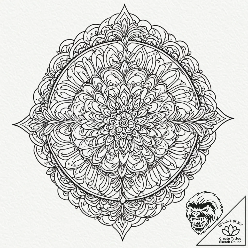 Y, tattoo flash sheet design, on a clean whit... - tattoo sketch (№1753249790_0, 23.07.2025 05:49) — tattoovalue.net