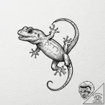 Salamander, tattoo drawing outline, sketch ta… – tattoo sketch (№1753250401_0, 23.07.2025 06:00) — tattoovalue.net
