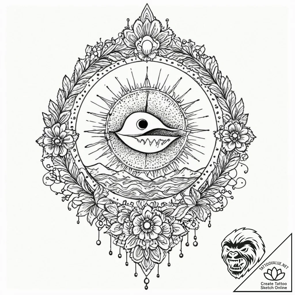 Bone seal broken by force, tattoo flash sheet... - tattoo sketch (№1753250629_0, 23.07.2025 06:03) — tattoovalue.net
