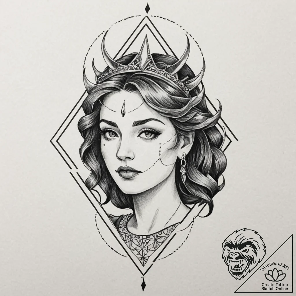 George the victorious, tattoo line art, on a... - tattoo sketch (№1753260606_0, 23.07.2025 08:50) — tattoovalue.net
