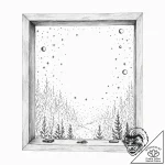 A window looking out onto a galaxy – tattoo sketch (№1753261367_0, 23.07.2025 09:02) — tattoovalue.net