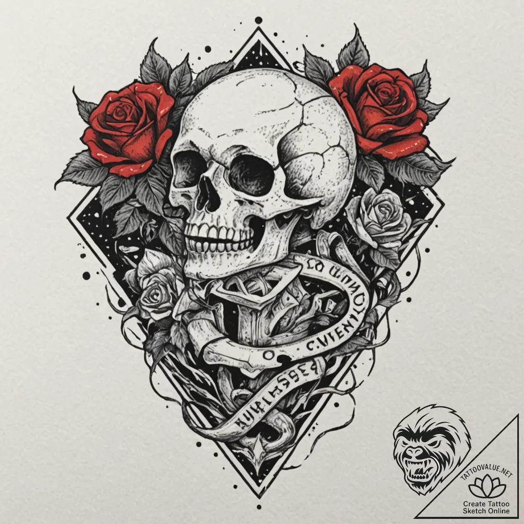 Trapdoor rune devouring light, tattoo flash s... - tattoo sketch (№1753267782_0, 23.07.2025 10:49) — tattoovalue.net