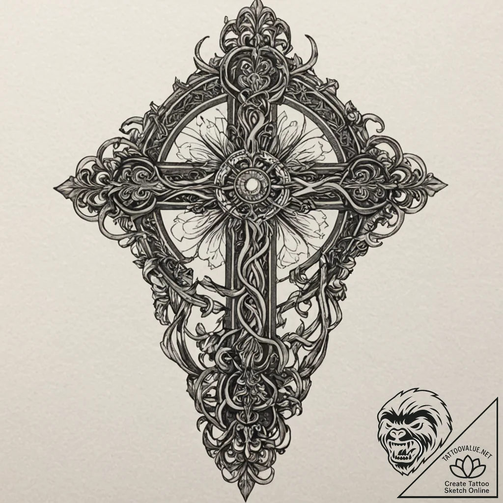 Iron roots breaking through stone, tattoo dra... - tattoo sketch (№1753271738_0, 23.07.2025 11:55) — tattoovalue.net