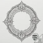 Oracle relic devouring celestial flame, tatto… – tattoo sketch (№1753276874_0, 23.07.2025 13:21) — tattoovalue.net