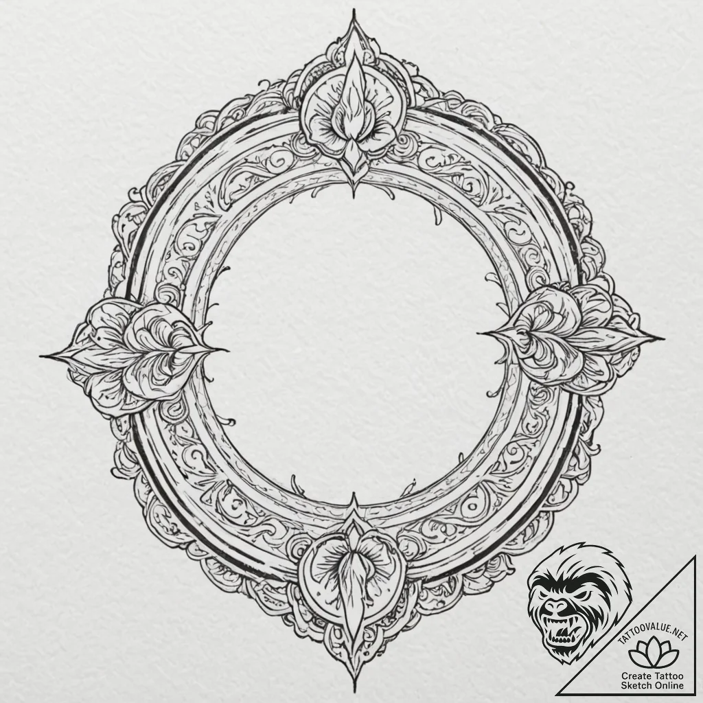 Oracle relic devouring celestial flame, tatto... - tattoo sketch (№1753276874_0, 23.07.2025 13:21) — tattoovalue.net