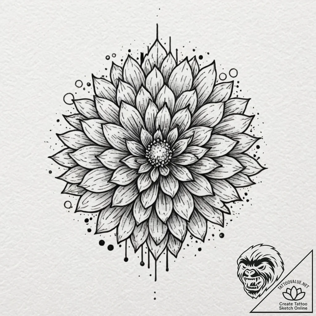 D, tattoo drawing outline, watercolor tattoo... - tattoo sketch (№1753277246_0, 23.07.2025 13:27) — tattoovalue.net
