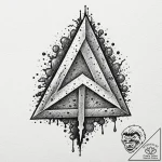 Blood rune etched into stone, tattoo sketch d… – tattoo sketch (№1753278122_0, 23.07.2025 13:42) — tattoovalue.net