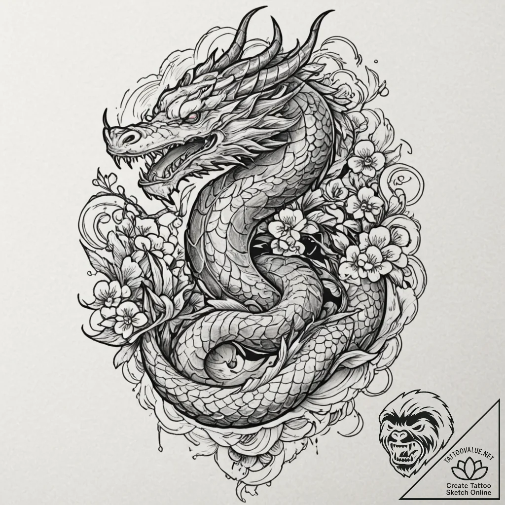 Orcish sentinel bound in chains, tattoo flash... - tattoo sketch (№1753278647_0, 23.07.2025 13:50) — tattoovalue.net