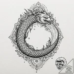 Astral anchor bound to star core, artistic ta… – tattoo sketch (№1753282562_0, 23.07.2025 14:56) — tattoovalue.net