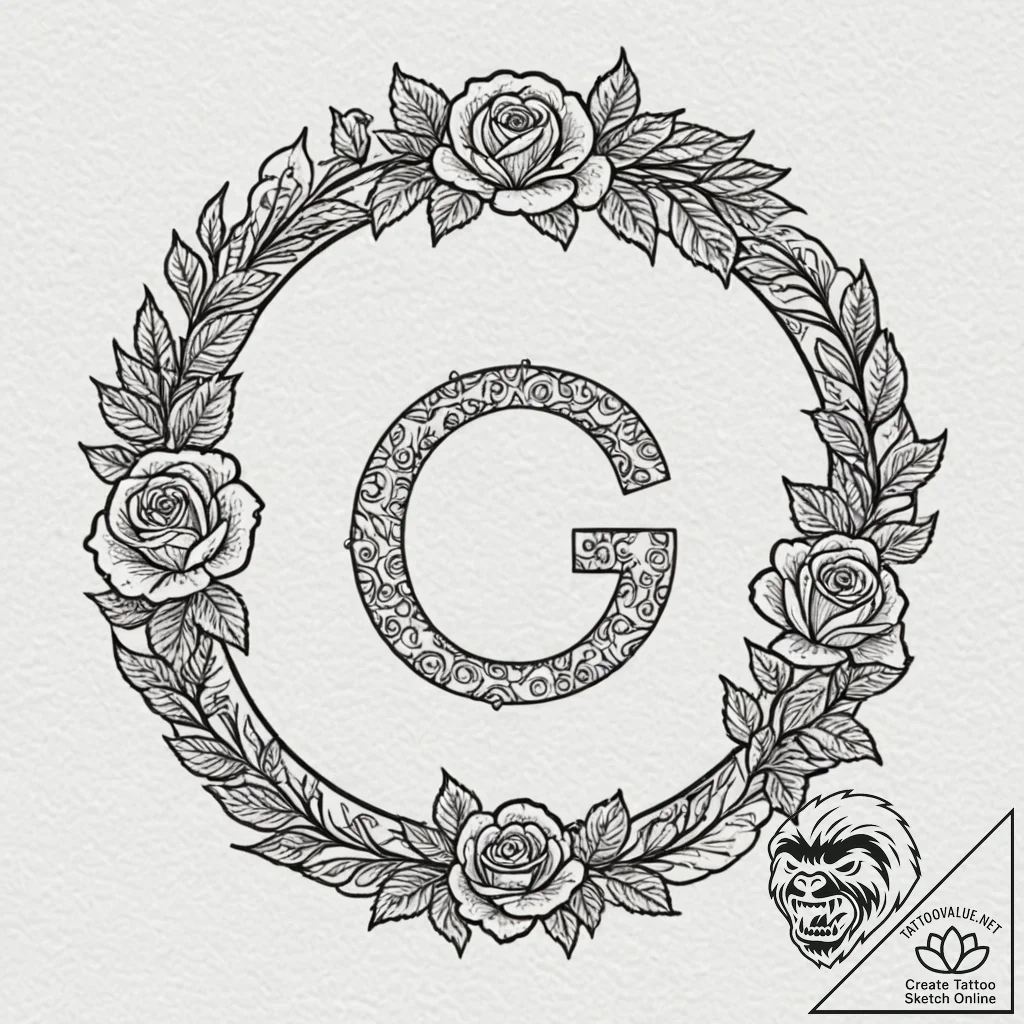 A brushstroke circle (enso), tattoo drawing o... - tattoo sketch (№1753286161_0, 23.07.2025 15:56) — tattoovalue.net