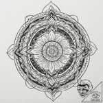 Portal opening through bone arch, tattoo draw… – tattoo sketch (№1753290661_0, 23.07.2025 17:11) — tattoovalue.net