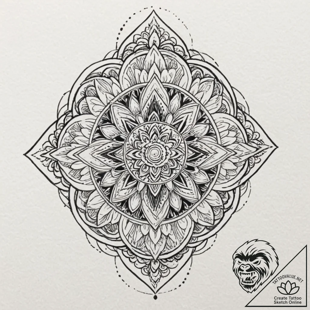 Diamond with a captured storm inside, tattoo... - tattoo sketch (№1753293581_0, 23.07.2025 17:59) — tattoovalue.net