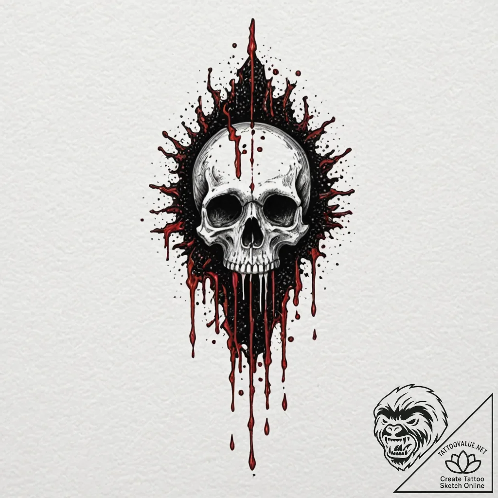 Plague blade dripping spectral poison, artist... - tattoo sketch (№1753295053_0, 23.07.2025 18:24) — tattoovalue.net