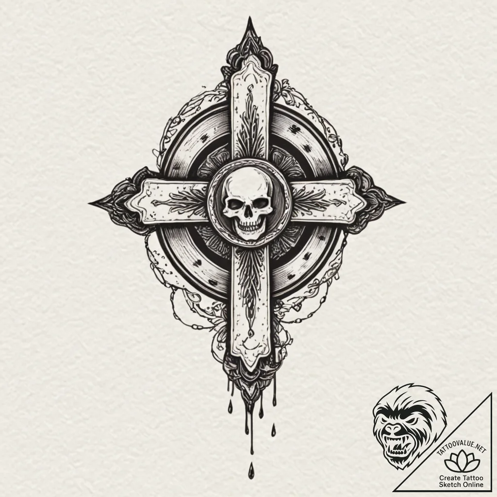 A vampire's bite mark, tattoo flash sheet des... - tattoo sketch (№1753295971_0, 23.07.2025 18:39) — tattoovalue.net