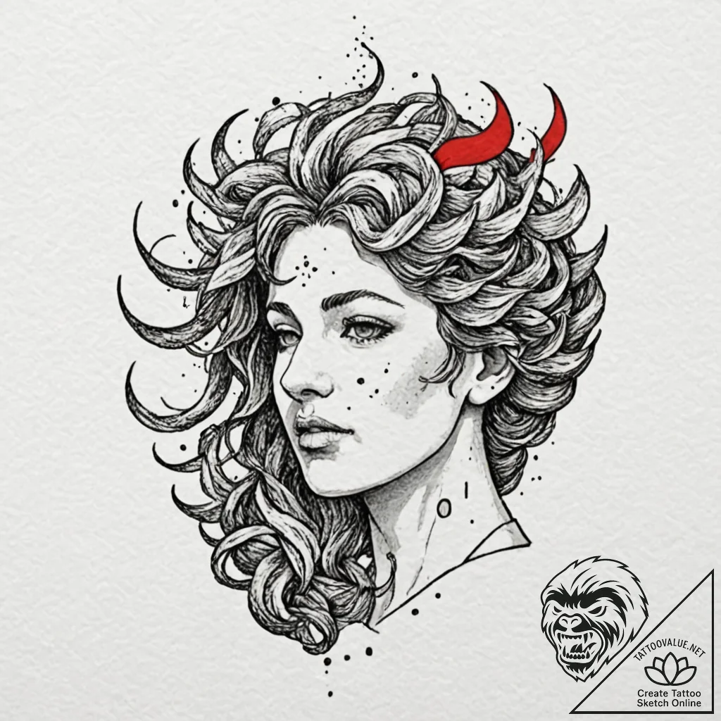 George the victorious, ink illustration for t... - tattoo sketch (№1753297187_0, 23.07.2025 18:59) — tattoovalue.net