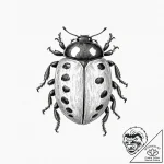 Ladybug – tattoo sketch (№1753297952_0, 23.07.2025 19:12) — tattoovalue.net