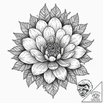 Flower blooming from the barrel of a rusted g… – tattoo sketch (№1753300466_0, 23.07.2025 19:54) — tattoovalue.net