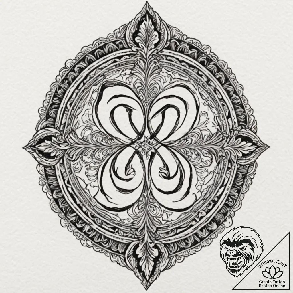Null symbol carved into a stone tablet, ink i... - tattoo sketch (№1753300913_0, 23.07.2025 20:01) — tattoovalue.net