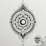 Eclipse blade forming through mist, tattoo fl… – tattoo sketch (№1753302425_0, 23.07.2025 20:27) — tattoovalue.net