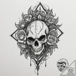 Kirin hoof on cracked sigil, tattoo sketch de… – tattoo sketch (№1753304398_0, 23.07.2025 20:59) — tattoovalue.net