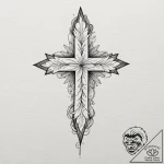 L, ink illustration for tattoo, fine lines, d… – tattoo sketch (№1753363342_0, 24.07.2025 13:22) — tattoovalue.net
