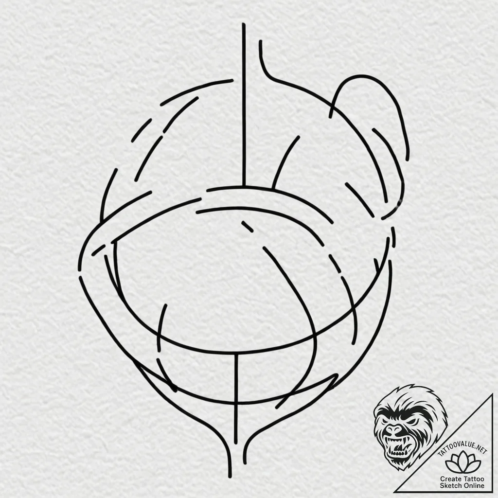 A classic basketball court, game,, tattoo ske... - tattoo sketch (№1753368928_0, 24.07.2025 14:55) — tattoovalue.net