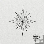 Zenith star at the highest point in the night… – tattoo sketch (№1753381222_0, 24.07.2025 18:20) — tattoovalue.net