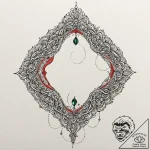 Emerald scales reflecting starlight, artistic… – tattoo sketch (№1753382268_0, 24.07.2025 18:37) — tattoovalue.net