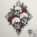 Ethereal roots devouring light, tattoo drawin… – tattoo sketch (№1753383921_0, 24.07.2025 19:05) — tattoovalue.net