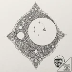 Moon, artistic tattoo sketch, vibrant colors,… – tattoo sketch (№1753384128_0, 24.07.2025 19:08) — tattoovalue.net