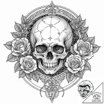 Globe, antique style, focused on a specific r… – tattoo sketch (№1753386198_0, 24.07.2025 19:43) — tattoovalue.net