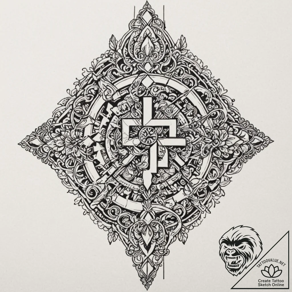 Tetris blocks, fitting together, tattoo drawi... - tattoo sketch (№1753386613_0, 24.07.2025 19:50) — tattoovalue.net