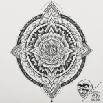 Dark portal opening in forest, tattoo flash s… – tattoo sketch (№1753387246_0, 24.07.2025 20:00) — tattoovalue.net