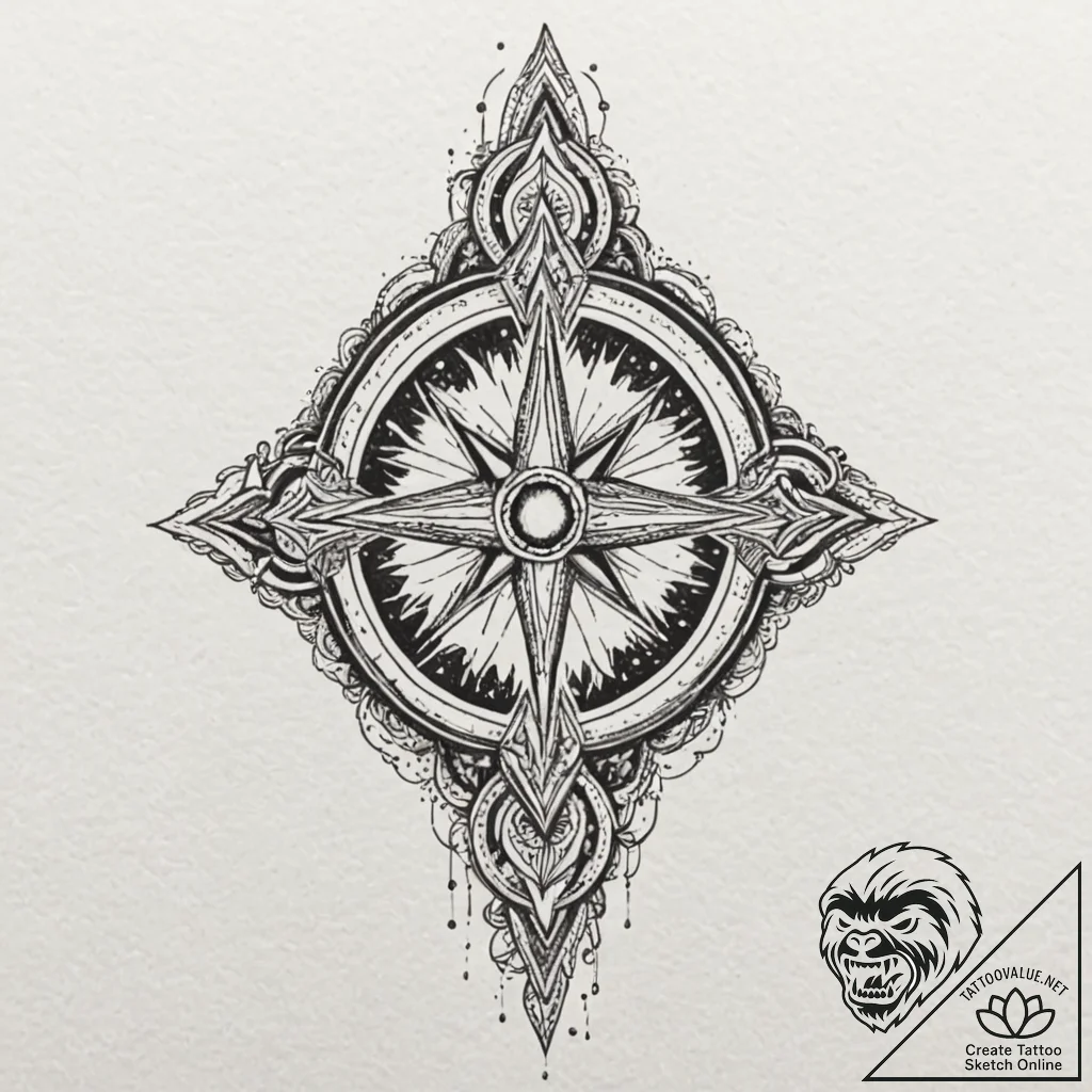 Frozen relic bleeding starlight, concept art... - tattoo sketch (№1753391824_0, 24.07.2025 21:17) — tattoovalue.net