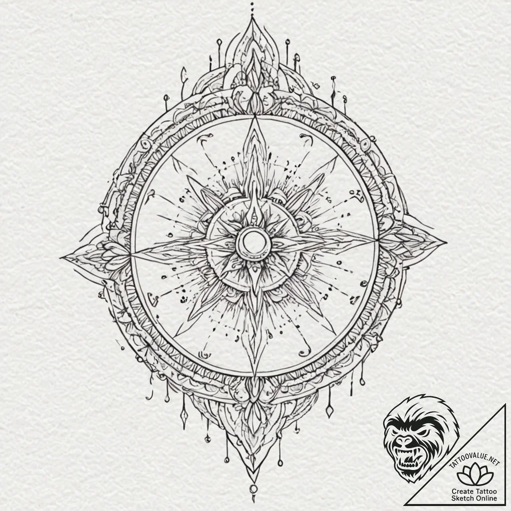 Trident of poseidon dripping with seawater, t... - tattoo sketch (№1753393068_0, 24.07.2025 21:37) — tattoovalue.net
