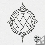 Maya (symbols) – tattoo sketch (№1753393490_0, 24.07.2025 21:44) — tattoovalue.net