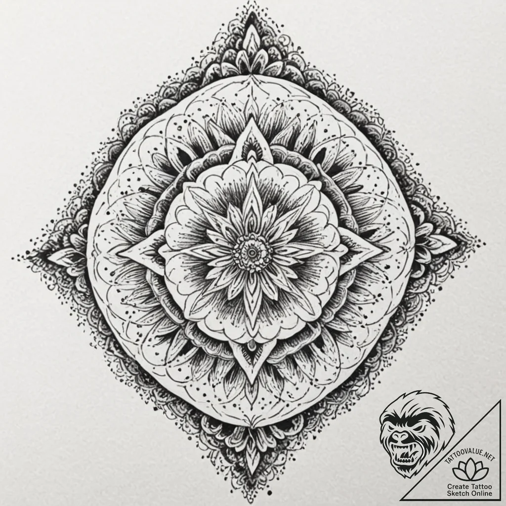 T, tattoo line art, highly detailed, intricat... - tattoo sketch (№1753396498_0, 24.07.2025 22:34) — tattoovalue.net