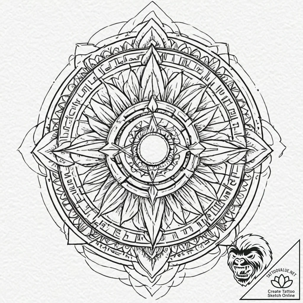 Titan from "attack on titan," peering over a... - tattoo sketch (№1753396915_0, 24.07.2025 22:41) — tattoovalue.net