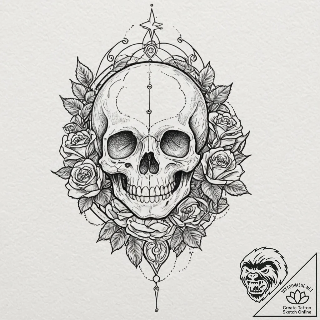 Observatory dome, open to the stars, tattoo l... - tattoo sketch (№1753397123_0, 24.07.2025 22:45) — tattoovalue.net