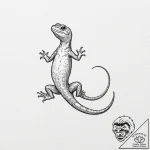 Salamander – tattoo sketch (№1753402654_0, 25.07.2025 00:17) — tattoovalue.net