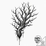Priestр р†р вђљрівђћсћs staff wrapped in root… – tattoo sketch (№1753406258_0, 25.07.2025 01:17) — tattoovalue.net