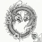 Peacock feathers devouring starlight, tattoo… – tattoo sketch (№1753407453_0, 25.07.2025 01:37) — tattoovalue.net