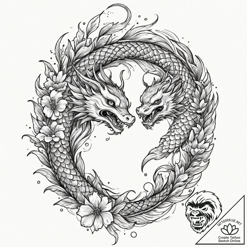 Peacock feathers devouring starlight, tattoo... - tattoo sketch (№1753407453_0, 25.07.2025 01:37) — tattoovalue.net