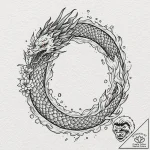 Salt runes carved in stone wall, ink illustra… – tattoo sketch (№1753409906_0, 25.07.2025 02:18) — tattoovalue.net