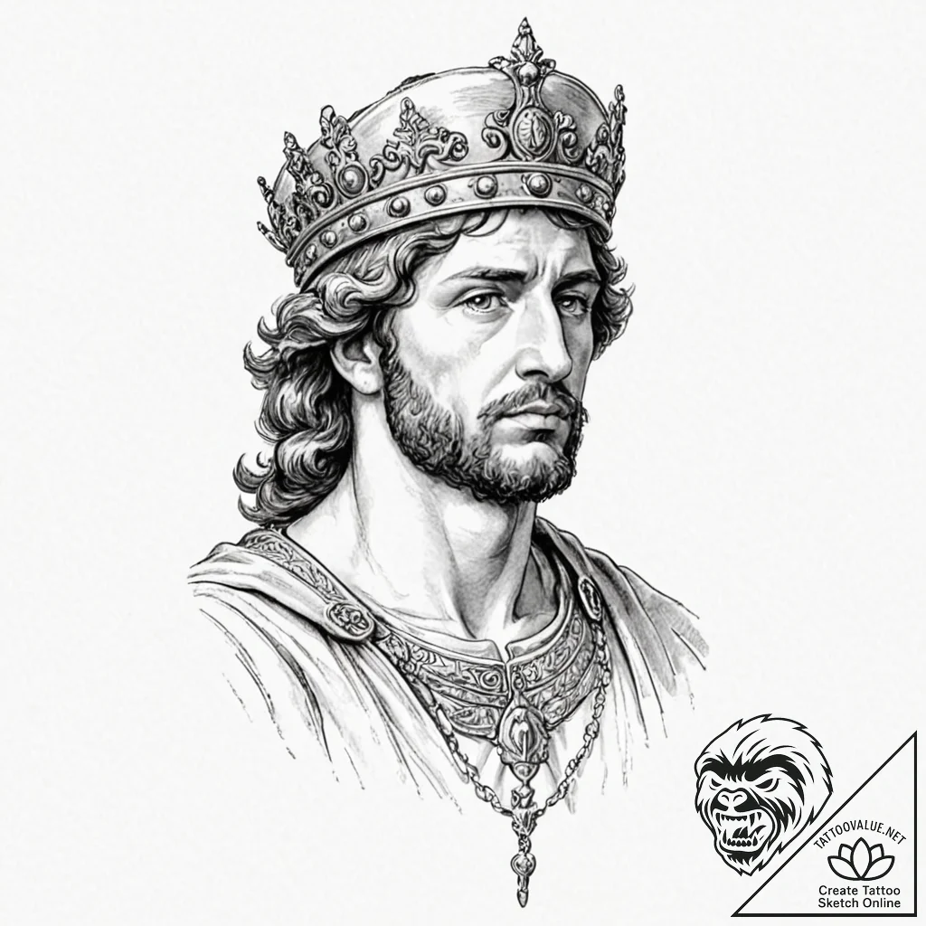 George the victorious - tattoo sketch (№1753413798_0, 25.07.2025 03:23) — tattoovalue.net