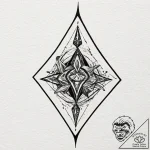 Spades card suit, tattoo drawing outline, cle… – tattoo sketch (№1753415643_0, 25.07.2025 03:54) — tattoovalue.net