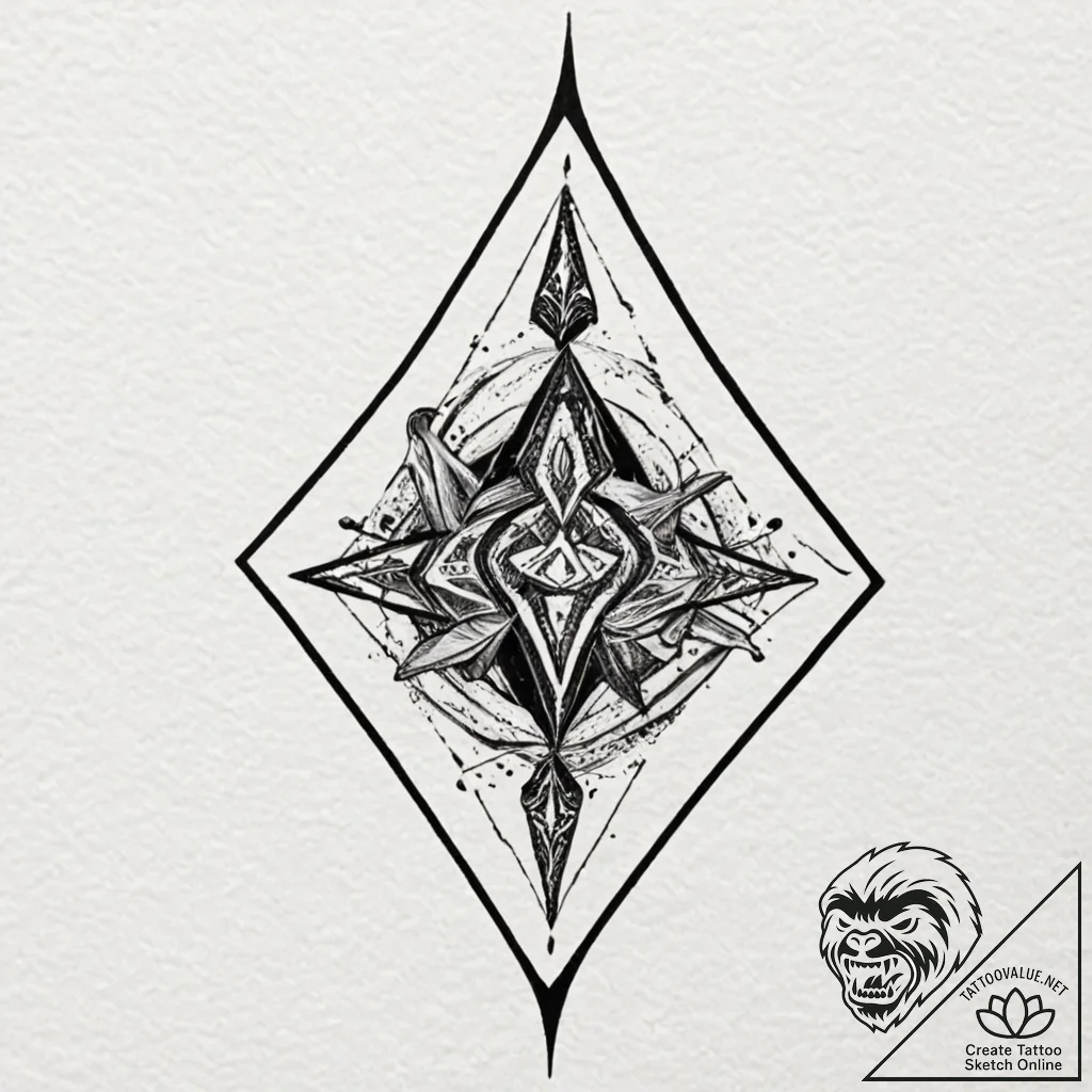 Spades card suit, tattoo drawing outline, cle... - tattoo sketch (№1753415643_0, 25.07.2025 03:54) — tattoovalue.net
