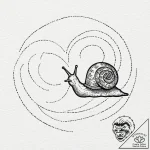 Snail leaving a rainbow trail, tattoo drawing… – tattoo sketch (№1753418101_0, 25.07.2025 04:35) — tattoovalue.net