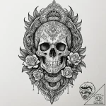 Gleaming serpent through obsidian spire, tatt… – tattoo sketch (№1753421171_0, 25.07.2025 05:26) — tattoovalue.net